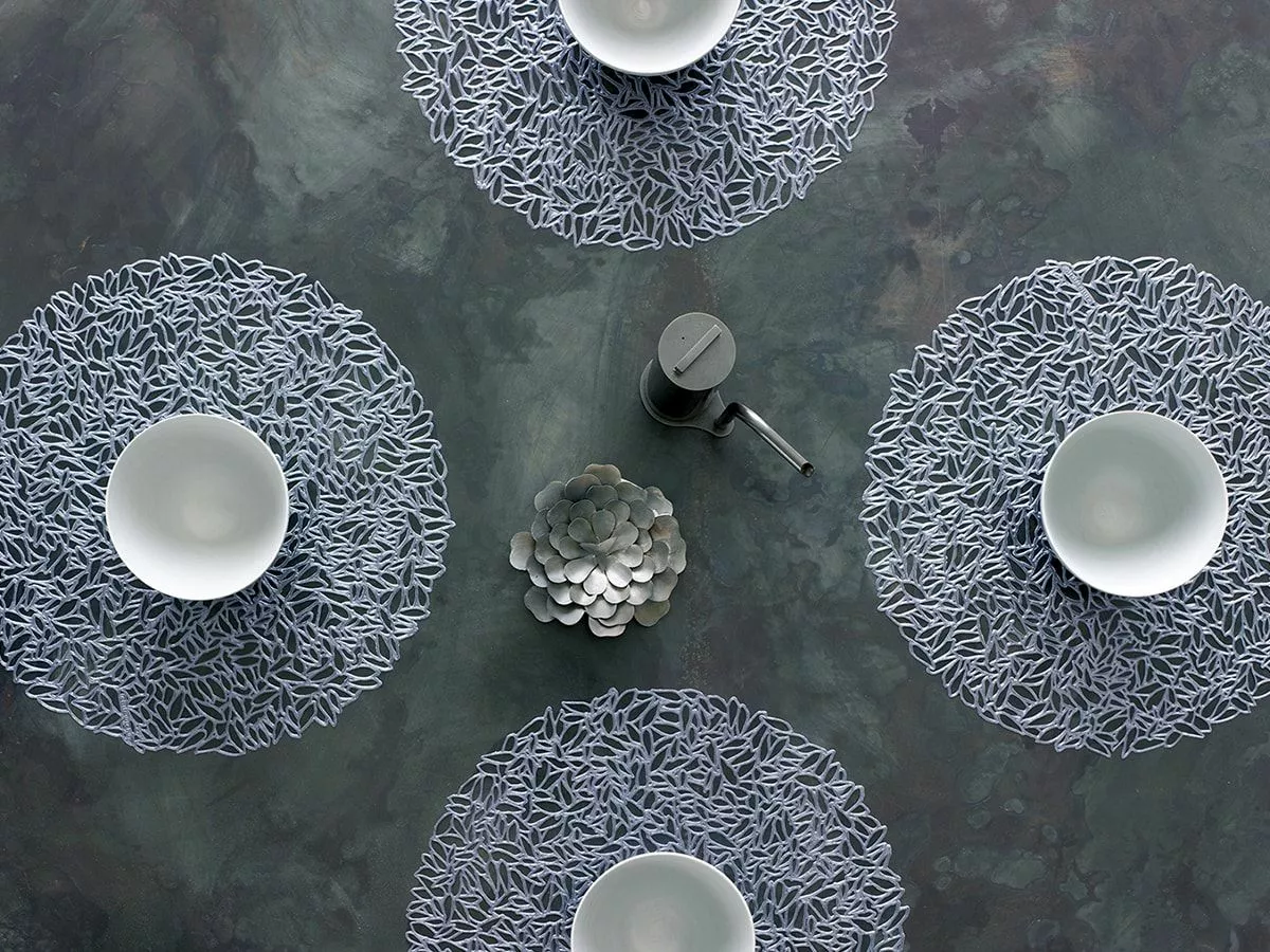 Chilewich Petal Porslin Stålblå 4st 2 Chilewich Petal Porslin Stålblå 4st - Bild 2