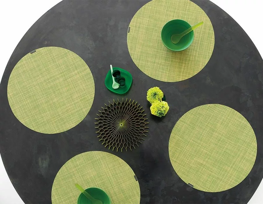 Chilewich Servis Mini Basketwave Round Clay 4st 2 Chilewich Servis Mini Basketwave Round Clay 4st - Bild 2