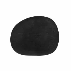 Aida Raw Dining Pieces I Återvunnet Läder Svart 2 St