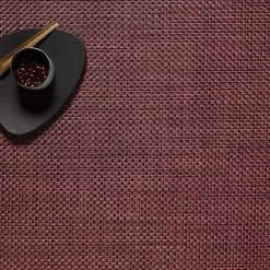 Chilewich Basketweave Spisebrikke Plomme 4 Stk