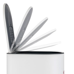 Wesco Step Boy Loft Pedalbøtte Matt Hvit 9 L -Köksknivar Försäljning 2022 02 23 08 52 37