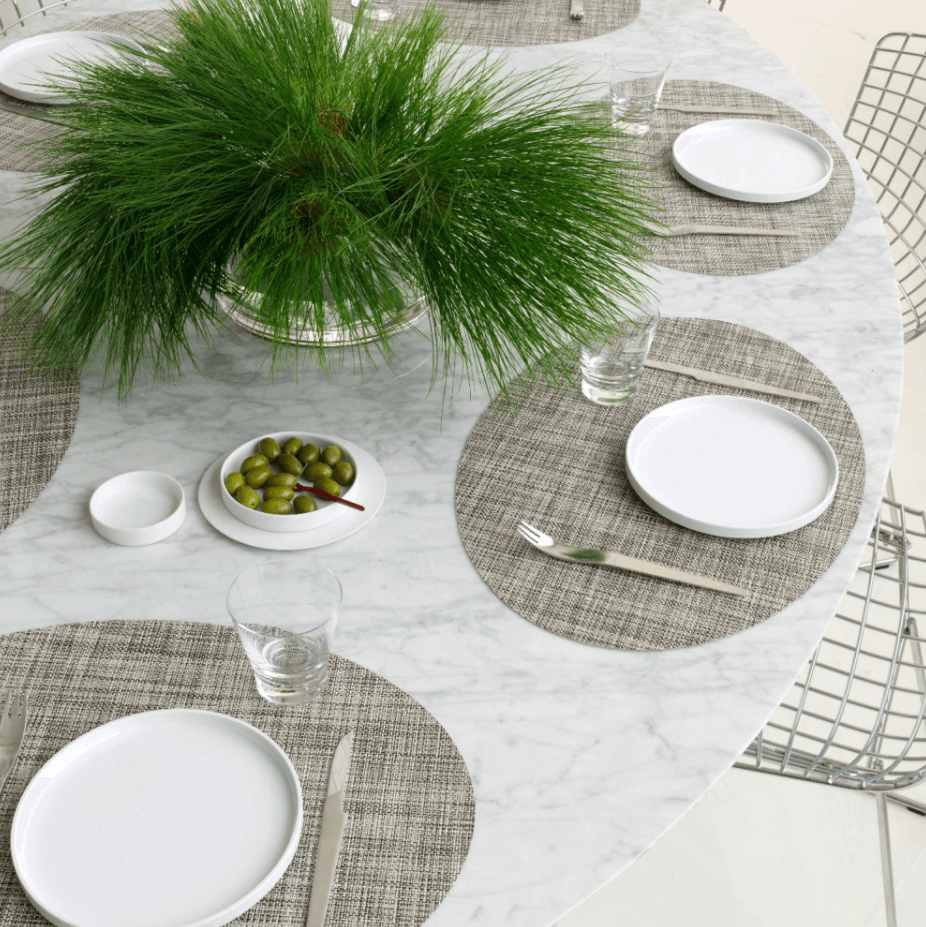 Chilewich Servis Mini Basketwave Oval Clay 4st 3 Chilewich Servis Mini Basketwave Oval Clay 4st - Bild 3