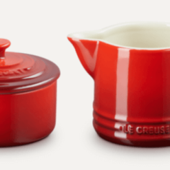 Le Creuset Melke- Og Sukkersett Stentøy Cerise