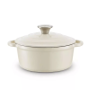 Barbary & Oak Rund Støpejernsgryte Kremhvit 2 L