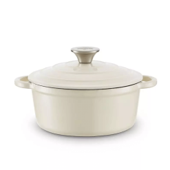 Barbary & Oak Rund Støpejernsgryte Kremhvit 2 L