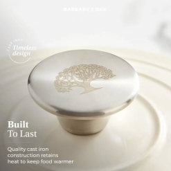 Barbary & Oak Rund Støpejernsgryte Kremhvit 2 L -Köksknivar Försäljning 2023 03 28 09 04 35