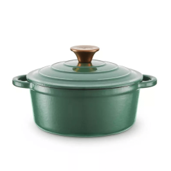 Barbary & Oak Rund Støpejernsgryte Grønn 2 L