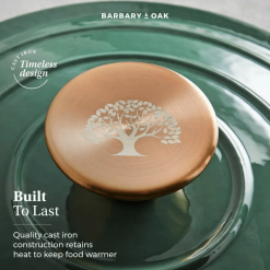 Barbary & Oak Rund Støpejernsgryte Grønn 2 L -Köksknivar Försäljning 2023 03 28 09 12 21