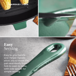 Barbary & Oak Støpejern Grillpanne Grønn 26cm 16 Barbary & Oak Støpejern Grillpanne Grønn 26cm -Köksknivar Försäljning 2023 03 28 11 13 26