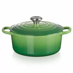 Le Creuset Rund Gryte Bambu Grön 24 Cm / 4,2L
