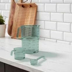 Rosti Mepal Rosti Mensura Målesett 3 Deler Nordic Green 10 Rosti Mepal Rosti Mensura Målesett 3 Deler Nordic Green -Köksknivar Försäljning 25895 env 1 high