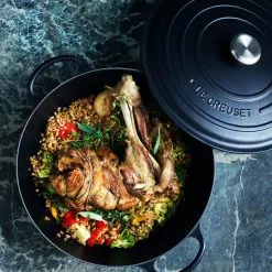 Le Creuset Round Pot Matte Black 22cm 3.3l -Köksknivar Försäljning 2917scr