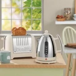 Dualit Lite Brödrost 2-skivor Canvas Vit -Köksknivar Försäljning 36378 dpp2 jkt lite lifestyle canvas print rgb