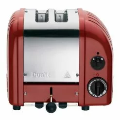 Dualit Classic Brödrost 2-skivor Röd -Köksknivar Försäljning 38421 newgen 2 slot front red print rgb