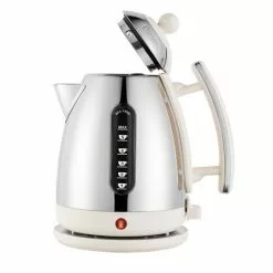 Dualit Kettle 1.5l Canvas Vit -Köksknivar Försäljning 39641 jkt4 front lid open canvas print rgb