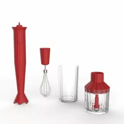 Alessi Plissé Stavmikser M/Tilbehør Rød