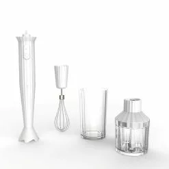 Alessi Plissé Stavmikser M/Tilbehør Hvit