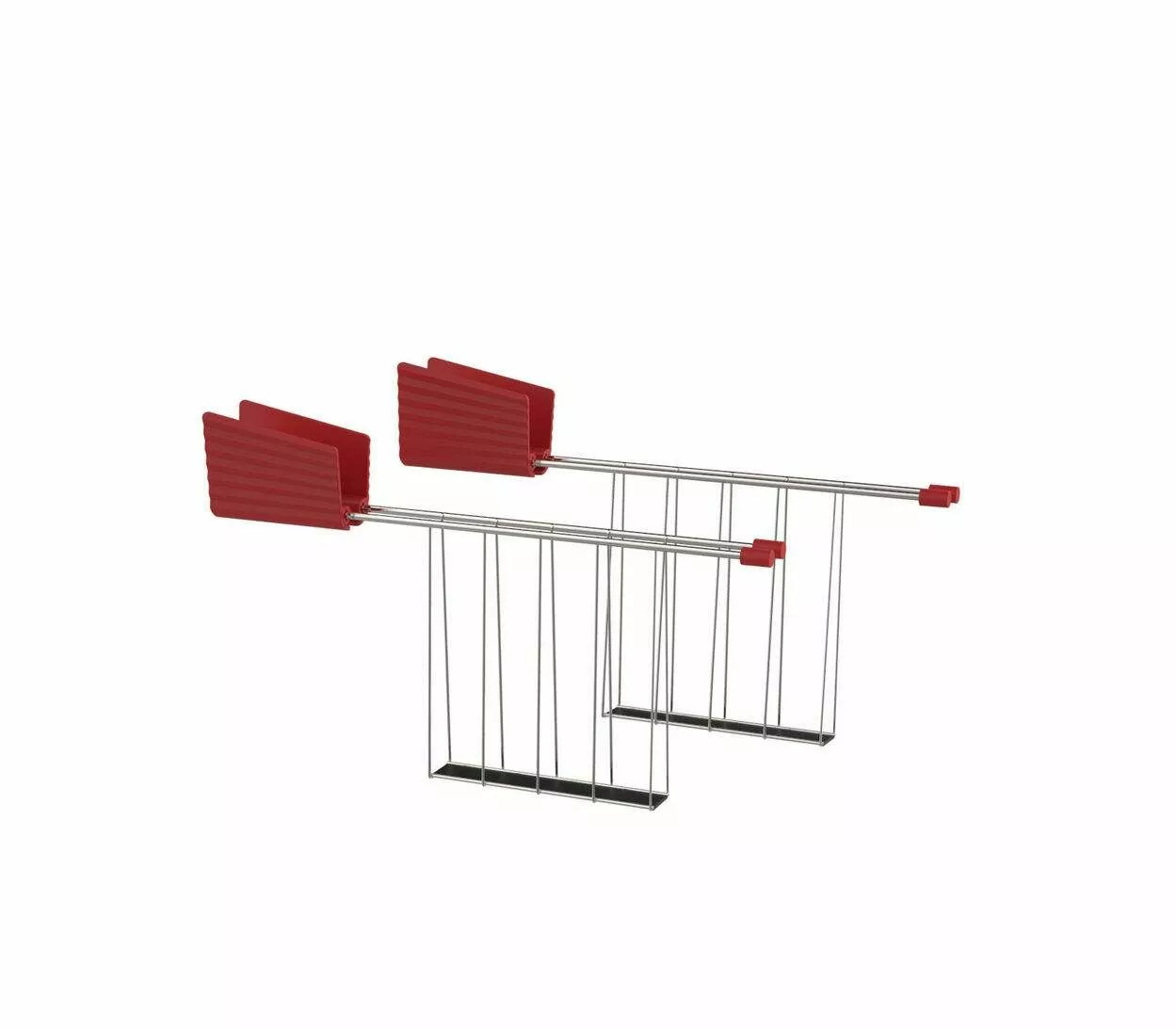 Alessi Plissé Toastrist 2stk Rød 1 Alessi Plissé Toastrist 2stk Rød