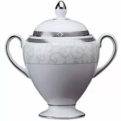 Wedgwood Celestial Platinum Sugar Box 10cm Kun 1 Igen