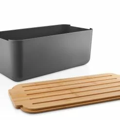 Eva Solo Brödlåda Elefantgrå 9 Liter -Köksknivar Försäljning 520362 bread bin grey 3 1920x886 1