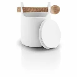 Eva Solo Verktygslåda M / Sked H15 Vit -Köksknivar Försäljning 520426 toolbox storage jar with spoon 15cm white ligepa u la g argb high