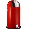 Wesco Kickboy Pedal Bucket Red 40L