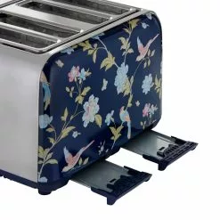 Laura Ashley Brødrister 4-skiver Blå/sølv 11 Laura Ashley Brødrister 4-skiver Blå/sølv -Köksknivar Försäljning 6. product image laen sda 4 slice toaster