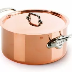 Mauviel M'150s Kruka Med Lock Koppar / Stål - 5,9 Liter