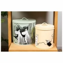 Mummi Oppbevaringsbokser Til Dyrefôr 2 Stk. Grønn/Gul.