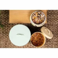 Mummi Oppbevaringsbokser Til Dyrefôr 2 Stk. Grønn/Gul. -Köksknivar Försäljning 6416114967209 5 1