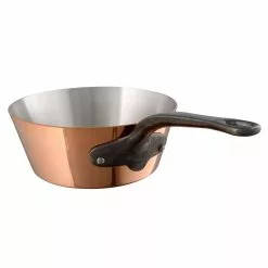 Mauviel M'250 Cuprinox Sauté Pan Konisk Koppar / Järn - 0,9 Liter