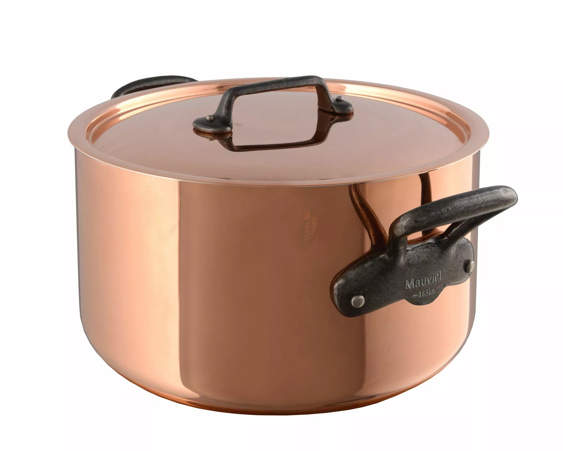 Mauviel M'250 Cuprinox Kruka Med Lock Hög Koppar / Järn - 5,9 Liter 1 Mauviel M'250 Cuprinox Kruka Med Lock Hög Koppar / Järn - 5,9 Liter