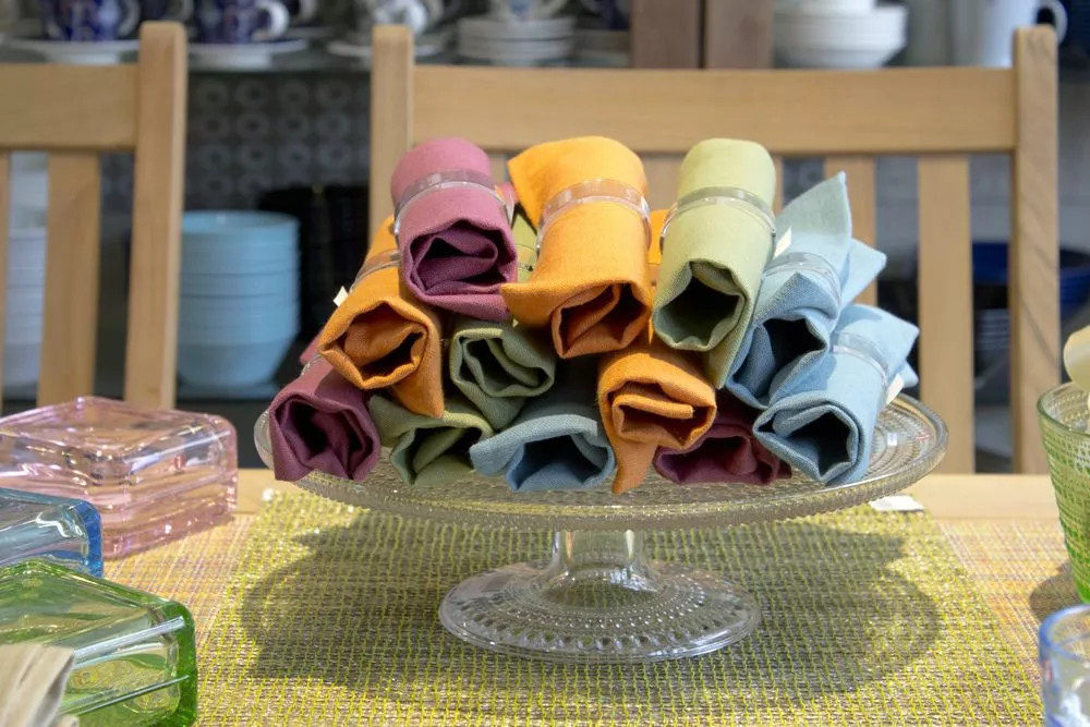 Chilewich Servis Mini Korvvåg Ljusgrå 4st - Bild 4