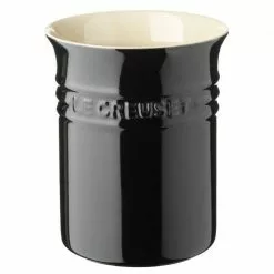 Le Creuset Bestick Och Bestickburk I Stentøy Black.