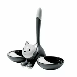 Alessi Tigrito Kattskål Grå