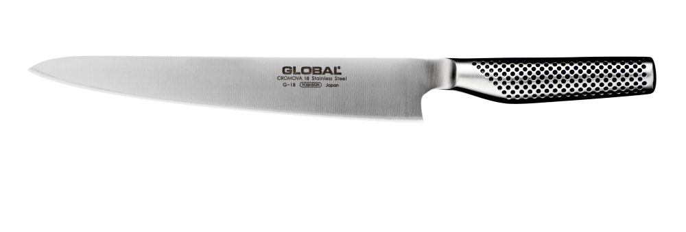 Global G-18 Filékniv Bred Flexibel Stål 24 Cm 1 Global G-18 Filékniv Bred Flexibel Stål 24 Cm