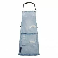 Dutchdeluxes BBQ Style Forkle Distressed Denim Washed Indigo