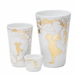 Wik & Walsøe Alv Guld Liten Skål / Ljus 9cm