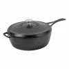 Lodge Blacklock Deep Cast Iron Pan Med Lock 26 Cm