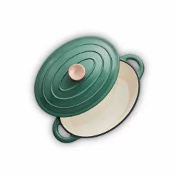 Barbary & Oak Oval Støpejernsgryte Grønn 3 L -Köksknivar Försäljning bo800252grn 03