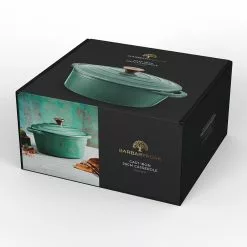 Barbary & Oak Oval Støpejernsgryte Grønn 3 L -Köksknivar Försäljning bo800252grn 10