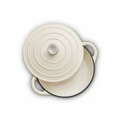 Barbary & Oak Oval Støpejernsgryte Kremhvit 3 L -Köksknivar Försäljning bo800253crm 03