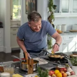 HEXCLAD By Gordon Ramsay Sett Med 3 Stekepanner Og 1 Wok, 3 Lokk, Hybrid -Köksknivar Försäljning dscf0947 1