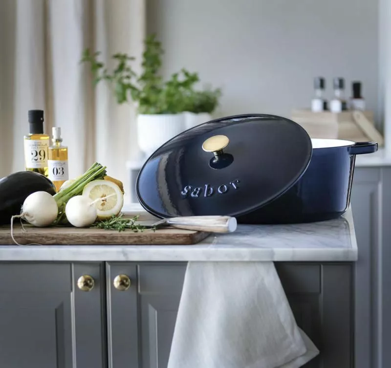 Sabor Gryta Gjutjärn Midnight Blue 6 L 2 Sabor Gryta Gjutjärn Midnight Blue 6 L - Bild 2