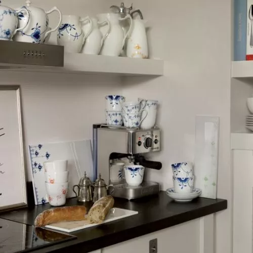 Royal Copenhagen Vit Räfflad Skål 13 - Bild 4