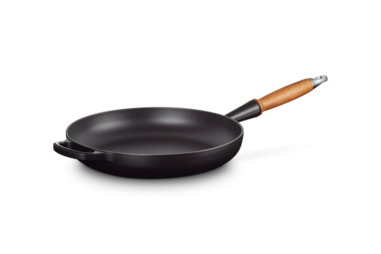 Le Creuset Stekpanna M / Trähandtag Matt Svart 28cm 3 Le Creuset Stekpanna M / Trähandtag Matt Svart 28cm - Bild 3