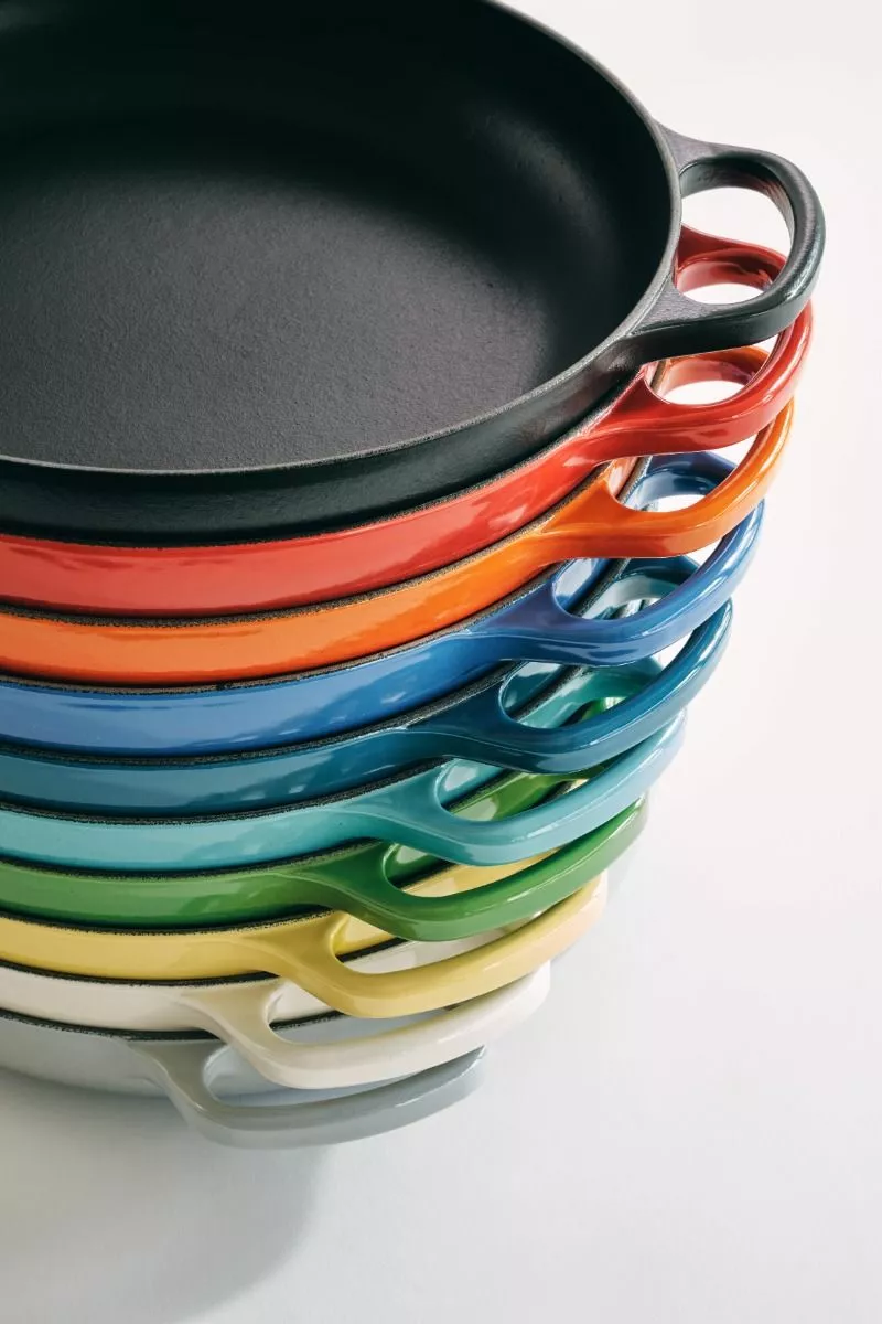 Le Creuset Stekpanna M / Trähandtag Matt Svart 28cm 5 Le Creuset Stekpanna M / Trähandtag Matt Svart 28cm - Bild 5