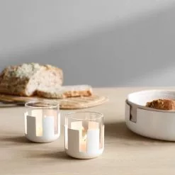 Stelton Luna Brødkurv Myk Hvit Ø21 Cm -Köksknivar Försäljning ls 410 411 luna bread tray tealight holder 3 2