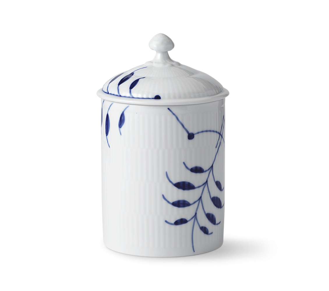 Royal Copenhagen Blå Mega Räfflad Burk Med Lock 16cm 3 Royal Copenhagen Blå Mega Räfflad Burk Med Lock 16cm - Bild 3