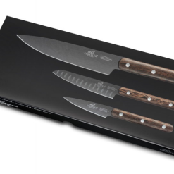 Lion Sabatier Phenix Knivsett Sort/Tre - 3 Deler